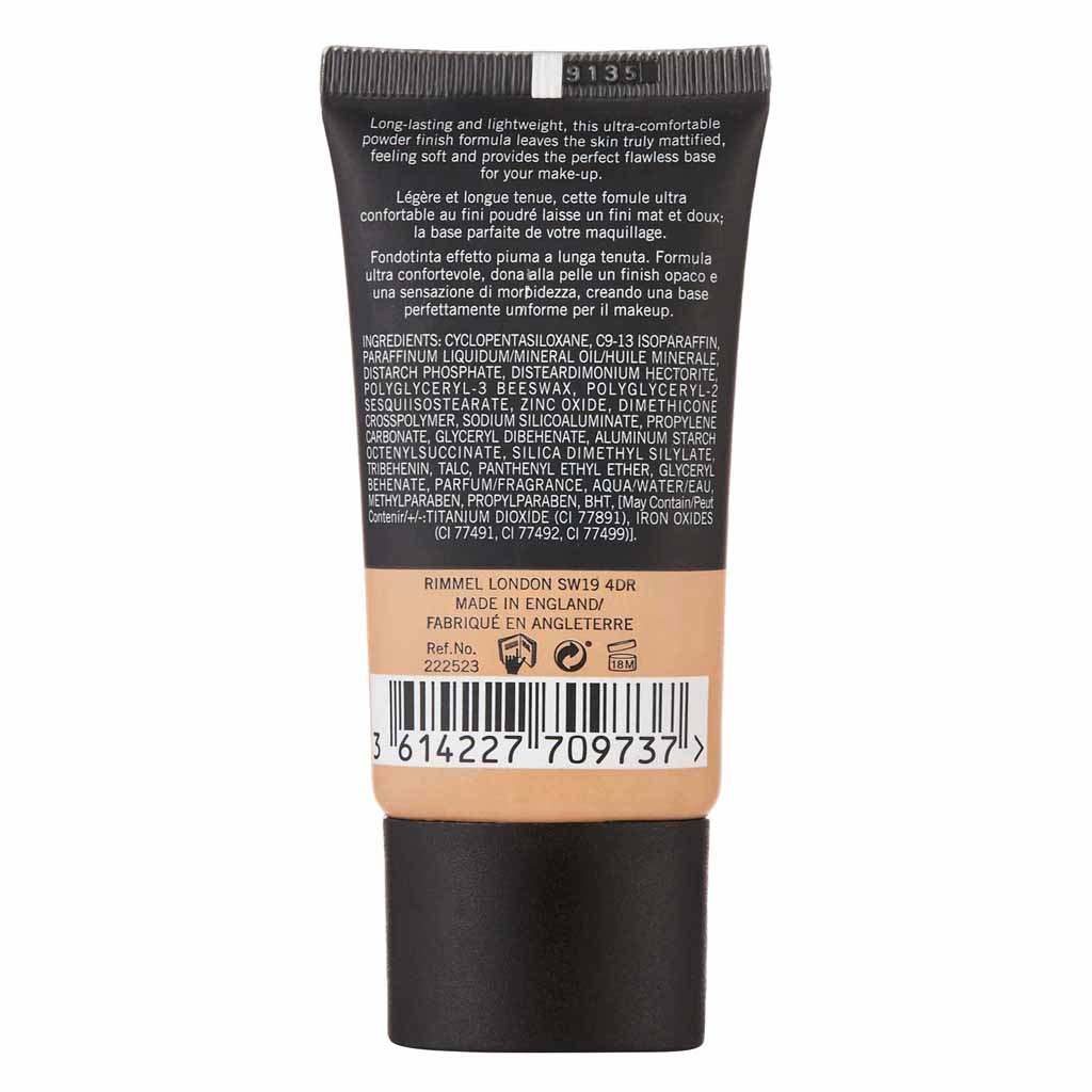 Rimmel London Lasting Finish Matte Foundation 30ml 103 True Ivory