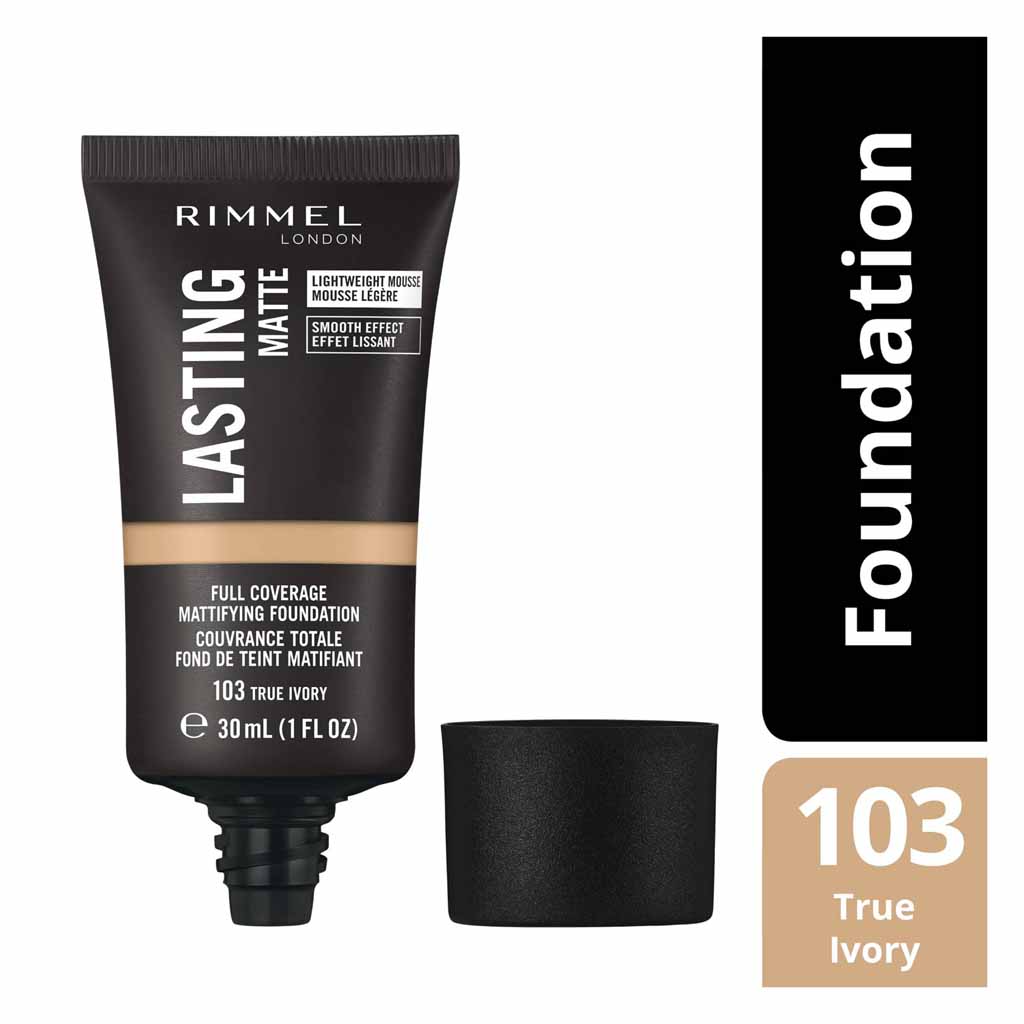 Rimmel London Lasting Finish Matte Foundation 30ml 103 True Ivory