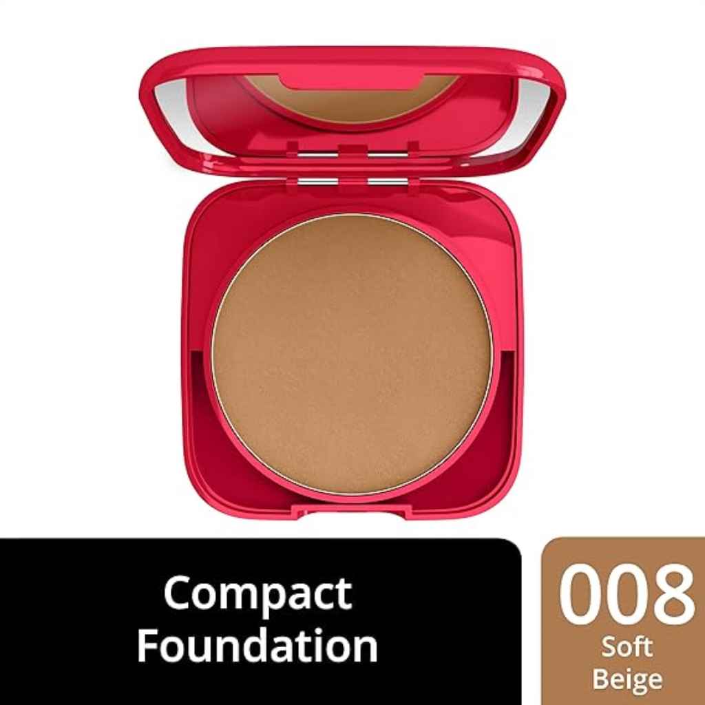 Rimmel, Lasting Finish Compact Foundation, Long-lasting matte compact foundation, 008 soft beige