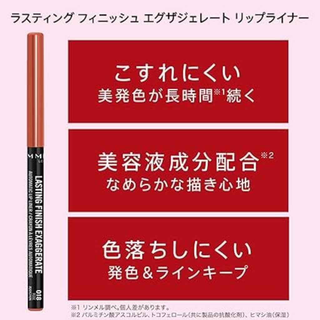 Rimmel, Auto Lip Liner 063 Eastend Pink, Long-wear lip liner