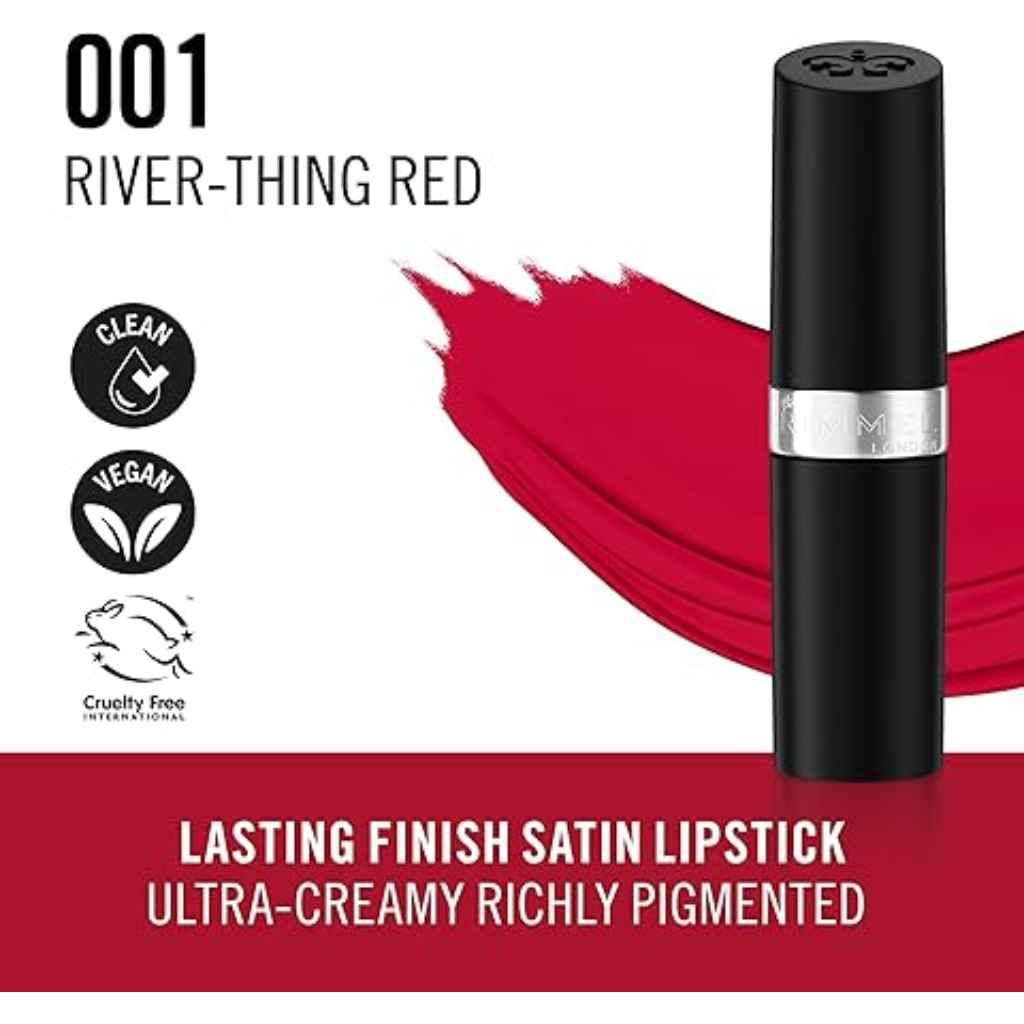 Rimmel, Lasting Finish Lipstick 001, Long-lasting creamy lipstick, shade 001