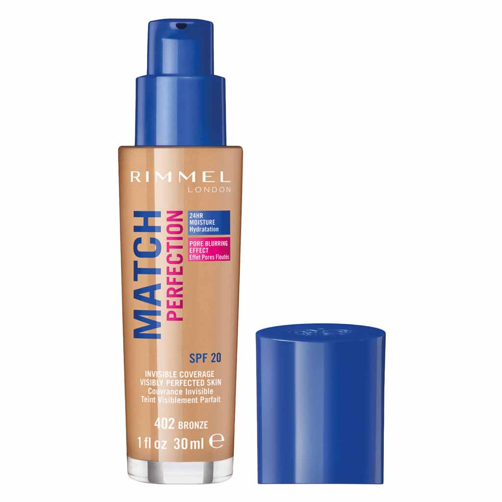 Rimmel London Match Perfection Foundation 30Ml 402 Bronze