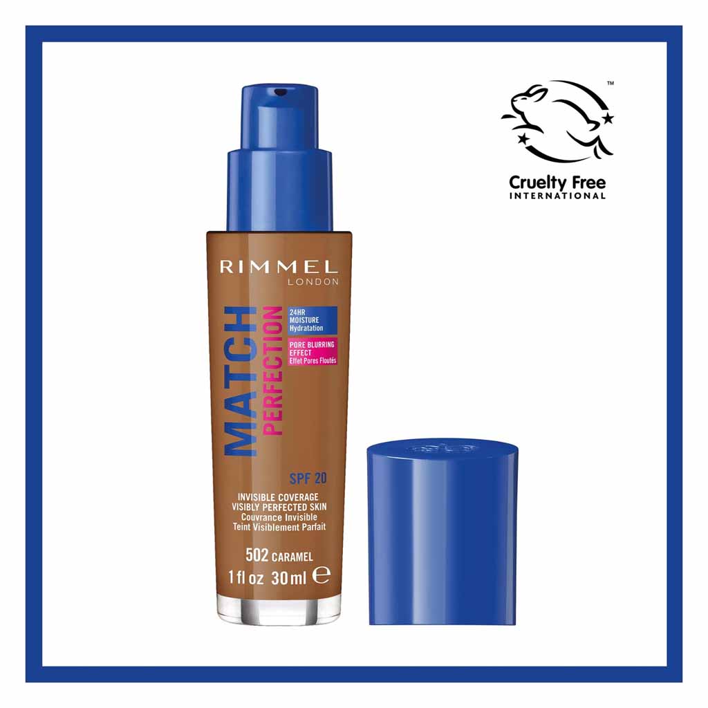 Rimmel London Match Perfection Foundation 30Ml 502 Caramel