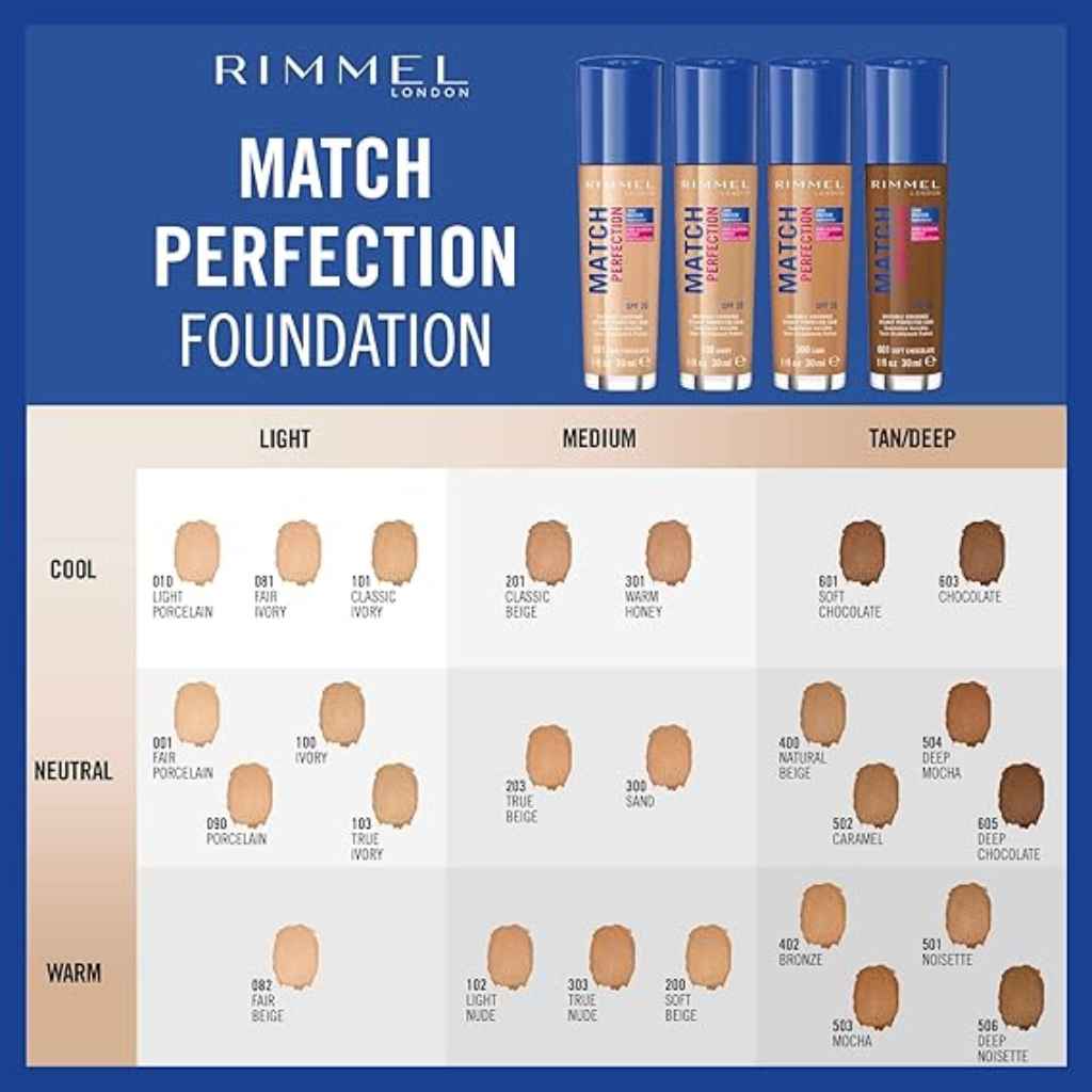 Rimmel Match Perfection Foundation - Porcelain 90