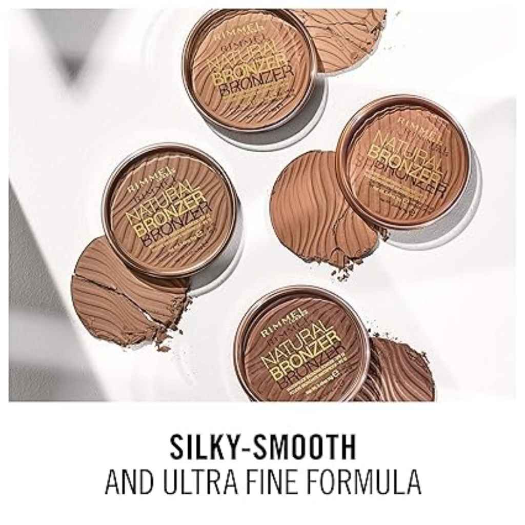 Rimmel, Natural Bronzer Restage 002 Sunbronze, Lightweight bronzing powder for natural glow