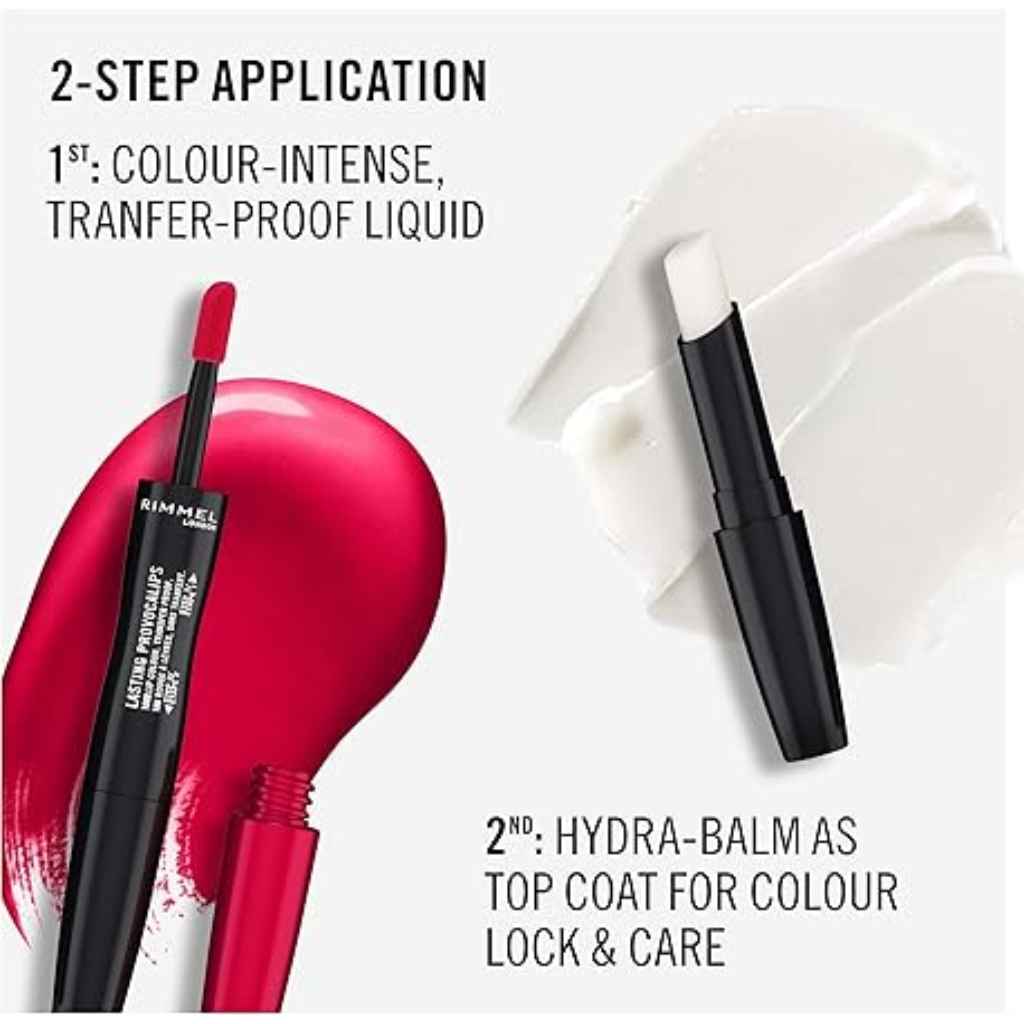 Rimmel, Lasting Provocalips Lip Colour, Bold red long-lasting lip stain