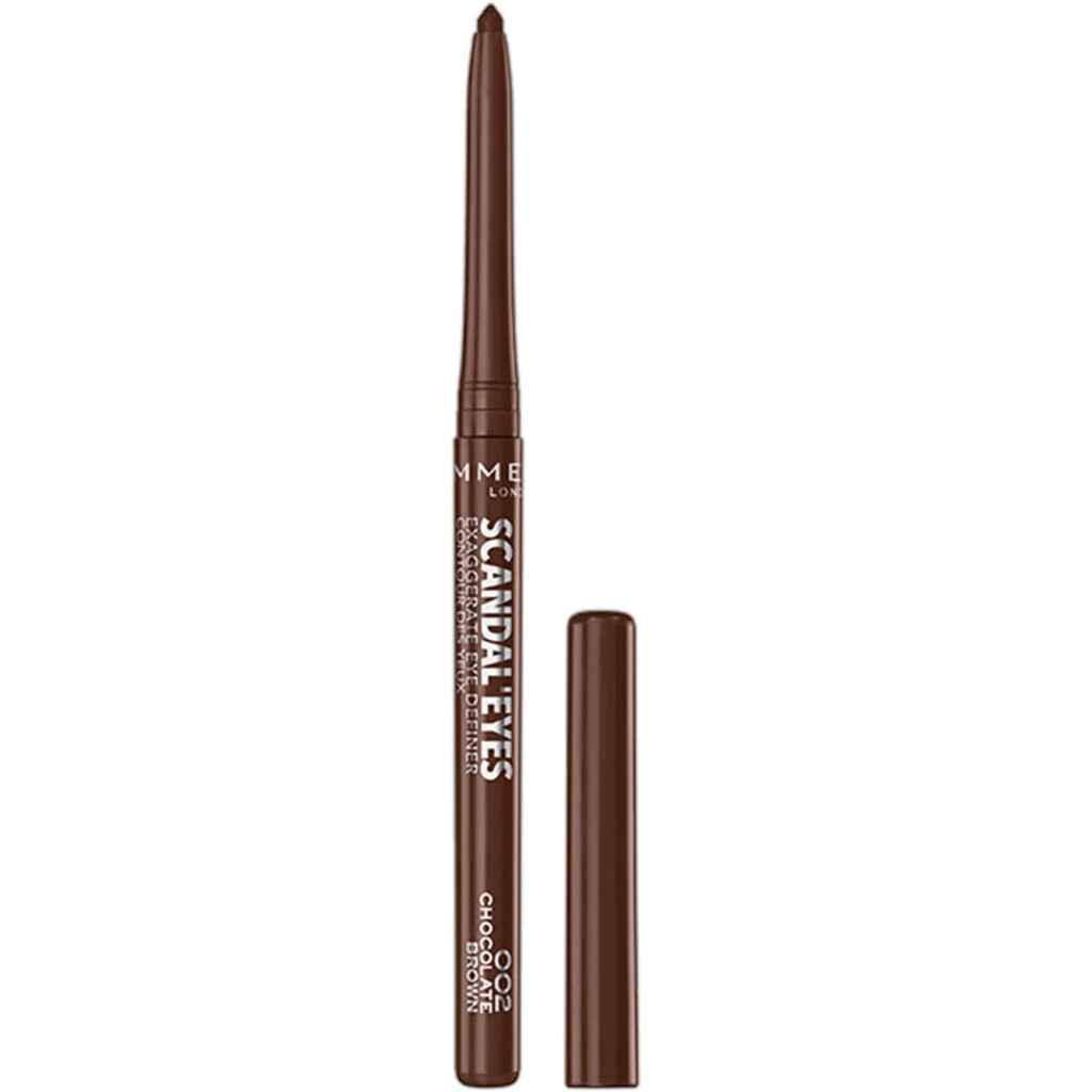 Rimmel, Scandaleyes Eye Definer Pencil, Smooth chocolate brown waterproof eyeliner