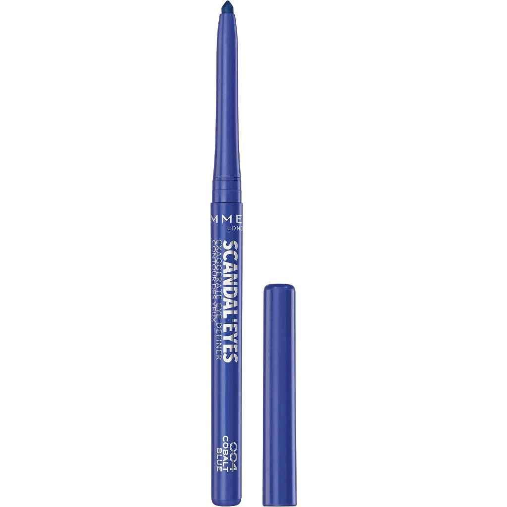 Rimmel, Scandaleyes Eye Definer 004 Cobalt Blue, Long-lasting eye pencil with vibrant cobalt blue color