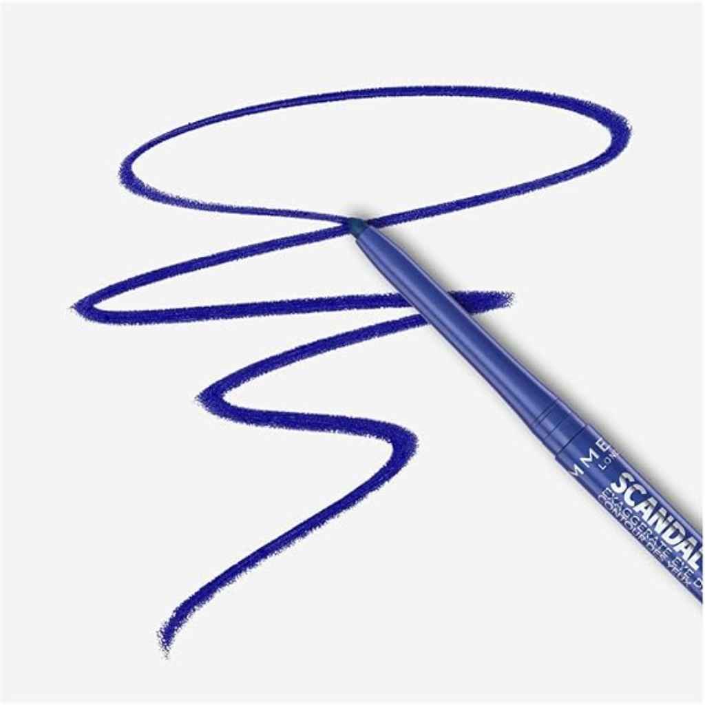 Rimmel, Scandaleyes Eye Definer 004 Cobalt Blue, Long-lasting eye pencil with vibrant cobalt blue color
