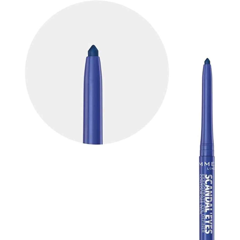 Rimmel, Scandaleyes Eye Definer 004 Cobalt Blue, Long-lasting eye pencil with vibrant cobalt blue color