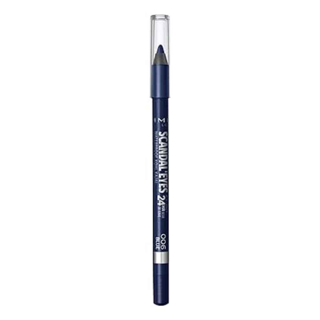 Rimmel, Scandaleyes Waterproof Kohl Blue, Intense waterproof kohl eyeliner in blue