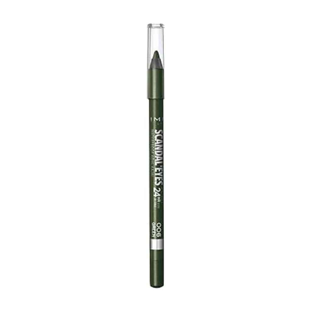 Rimmel, Scandaleyes Waterproof Kohl Pencil, Intense green long-lasting eye liner