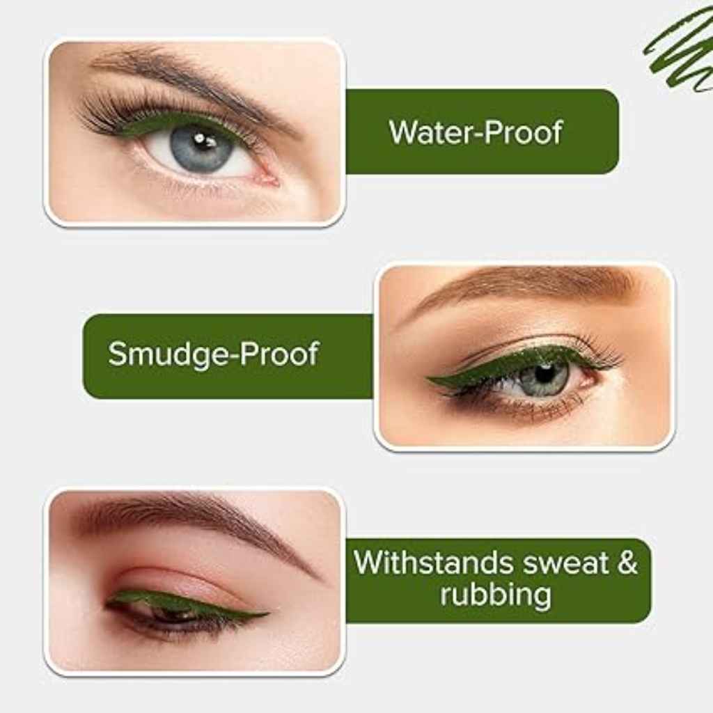 Rimmel, Scandaleyes Waterproof Kohl Pencil, Intense green long-lasting eye liner