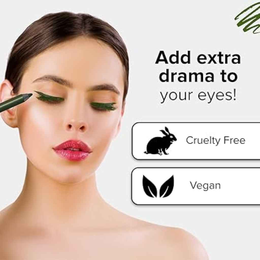 Rimmel, Scandaleyes Waterproof Kohl Pencil, Intense green long-lasting eye liner