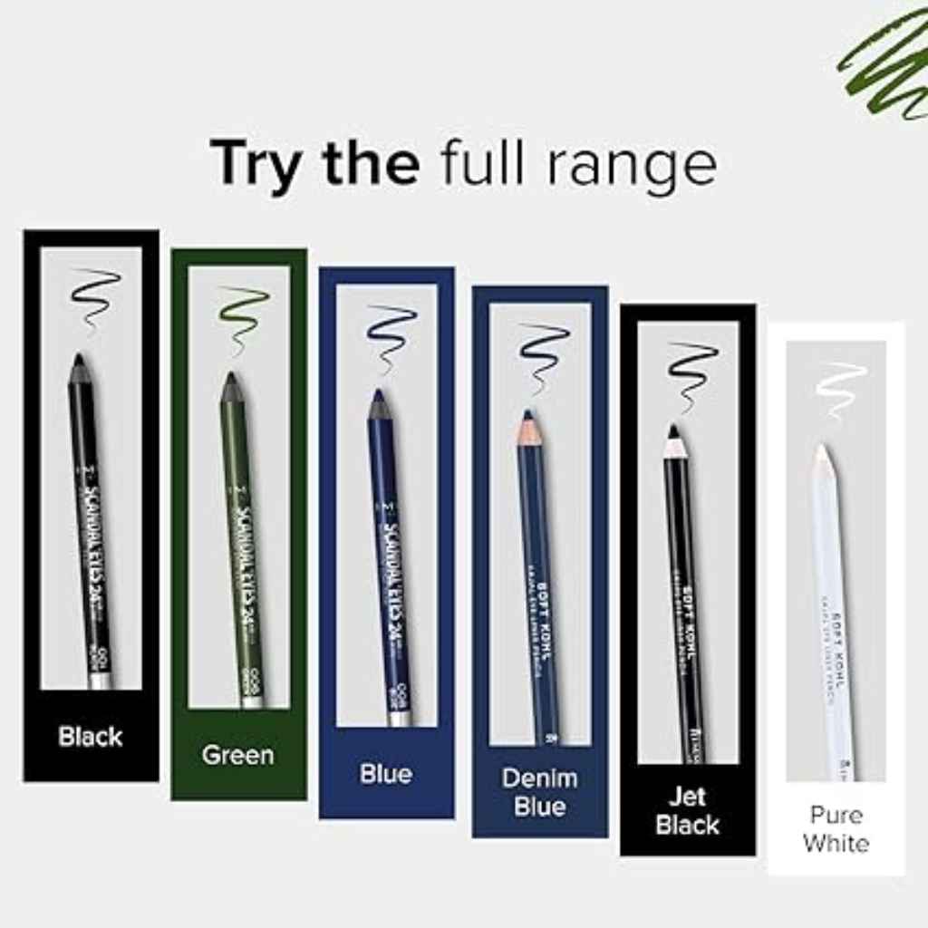 Rimmel, Scandaleyes Waterproof Kohl Pencil, Intense green long-lasting eye liner
