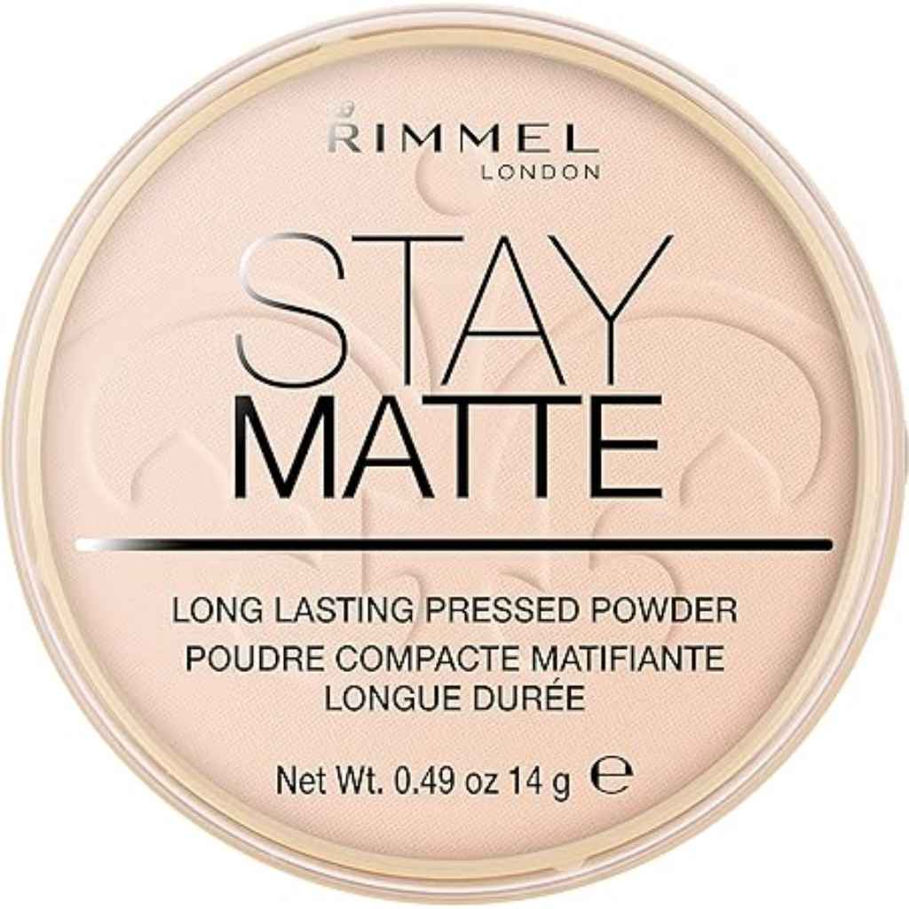 Rimmel, Rim Stay Matte Pressed Powder 002 Pink Blossom, Matte finish pressed powder for smooth complexion