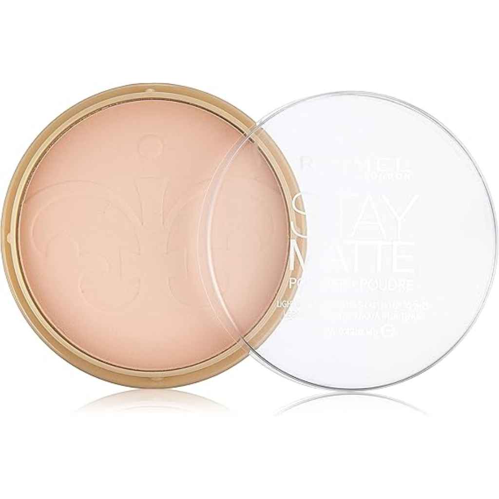 Rimmel, Rim Stay Matte Pressed Powder 002 Pink Blossom, Matte finish pressed powder for smooth complexion