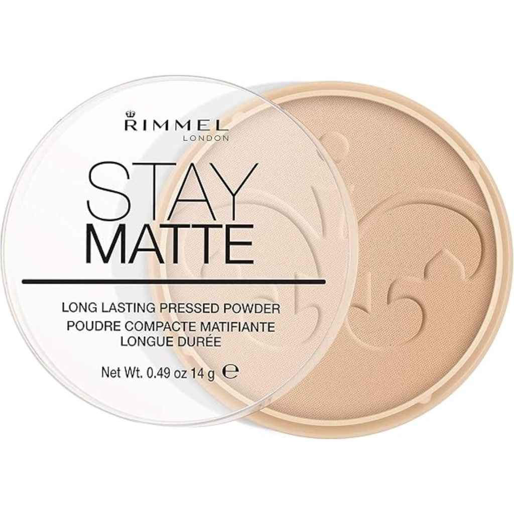 Rimmel, Rim Stay Matte Pressed Powder, Natural finish sandstorm shade face powder