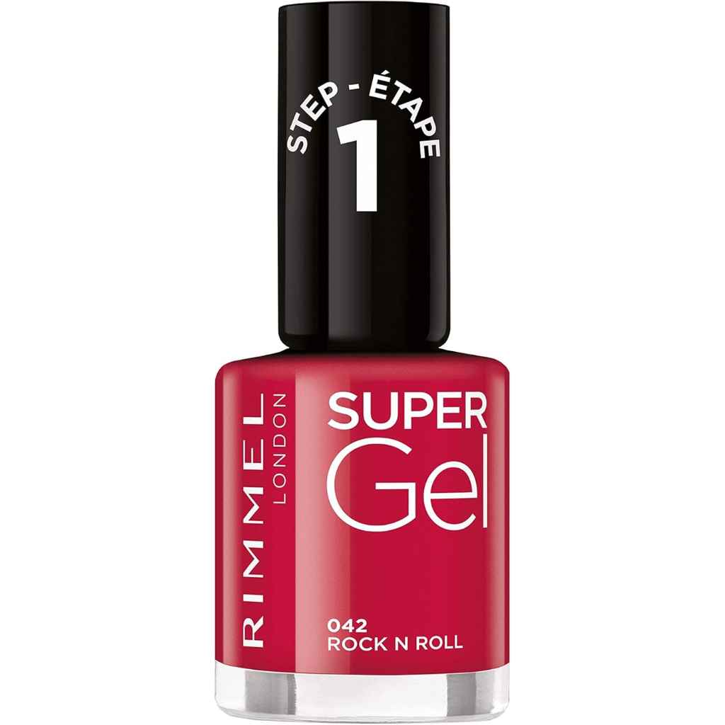 Rimmel, Super Gel Nail Polish, Long-lasting gel effect nail polish in Rock N Roll shade
