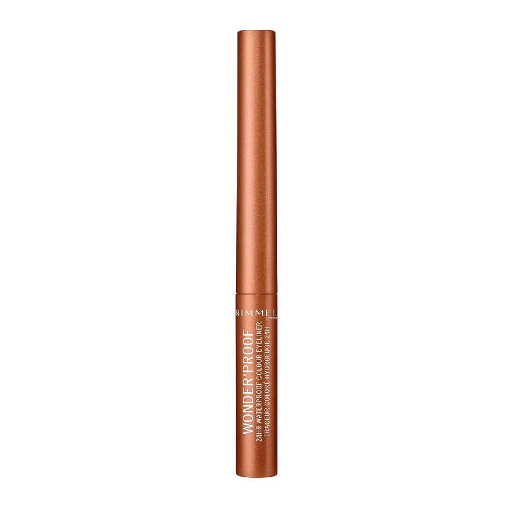 Rimmel, Wonder'Proof Eyeliner, Waterproof long-lasting eyeliner for vibrant eye looks, 001 True Copper