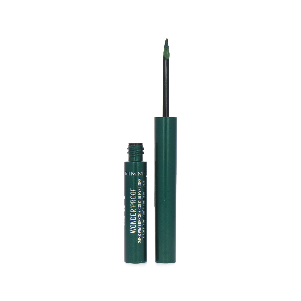 Rimmel, Wonder'Proof Eyeliner, Waterproof long-lasting eyeliner for vibrant eye looks, 003 Precious Emerald