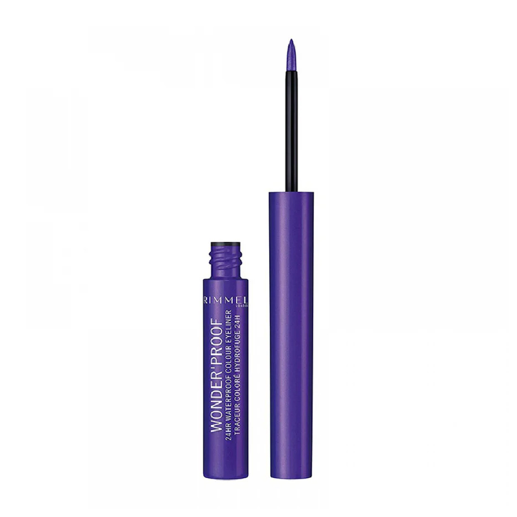 Rimmel, Wonder'Proof Eyeliner, Waterproof long-lasting eyeliner for vibrant eye looks, 004 Deep Purple