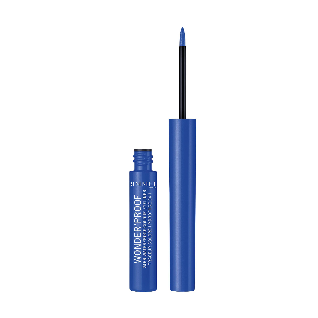 Rimmel, Wonder’Proof Eyeliner 005 Pure Blue, Waterproof eyeliner with intense blue color