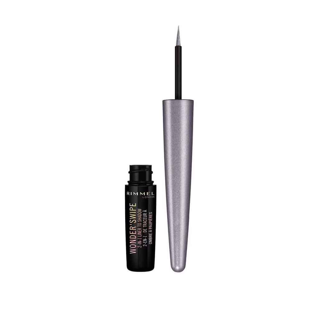 Rimmel, WonderSwipe Eyeliner, Dual-ended smudge-proof eyeliner for bold eye looks, 001 Slay