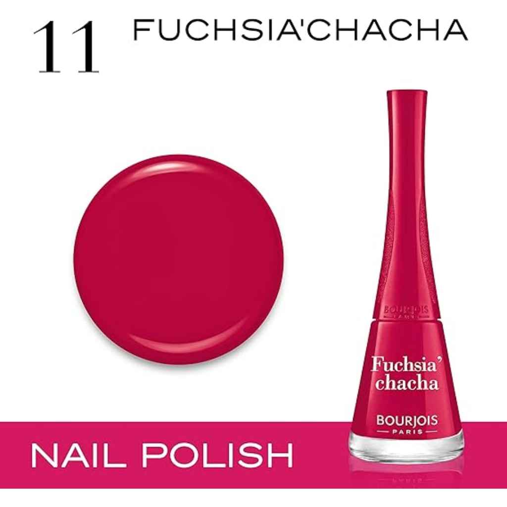Bourjois, 1 seconde nail polish fuchsia chacha, Quick-dry vibrant pink nail polish