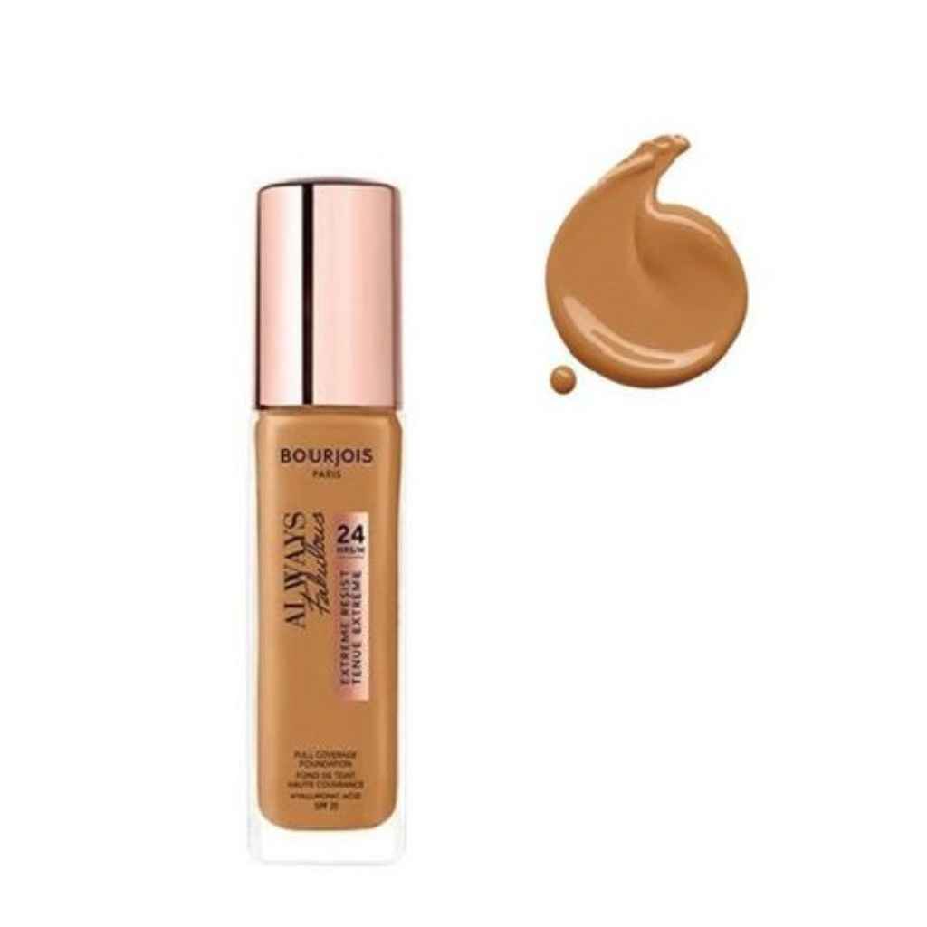 Bourjois, Always Fabulous Foundation, Lightweight foundation with natural caramel shade, 520 —