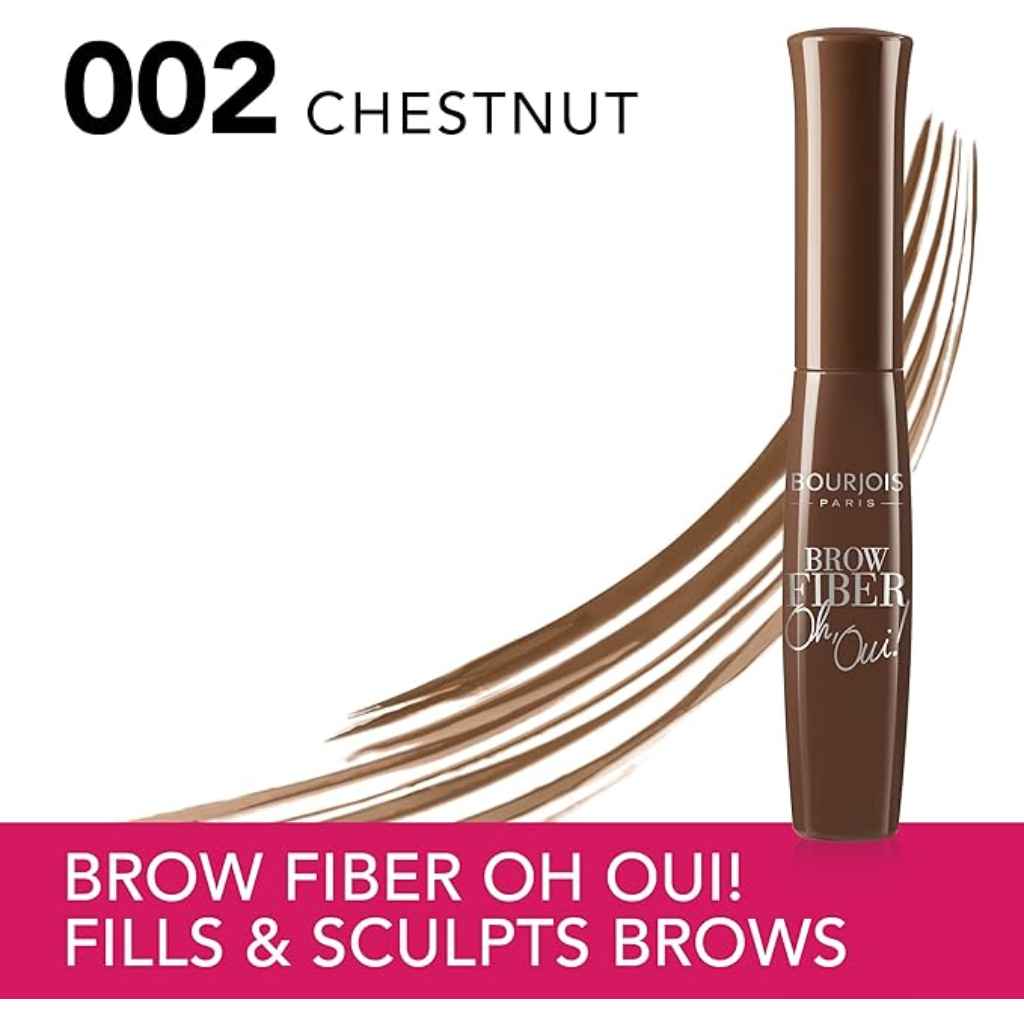 Bourjois, Brow Fiber Oh Oui Brows, Brow fiber gel in Chestnut shade, 02