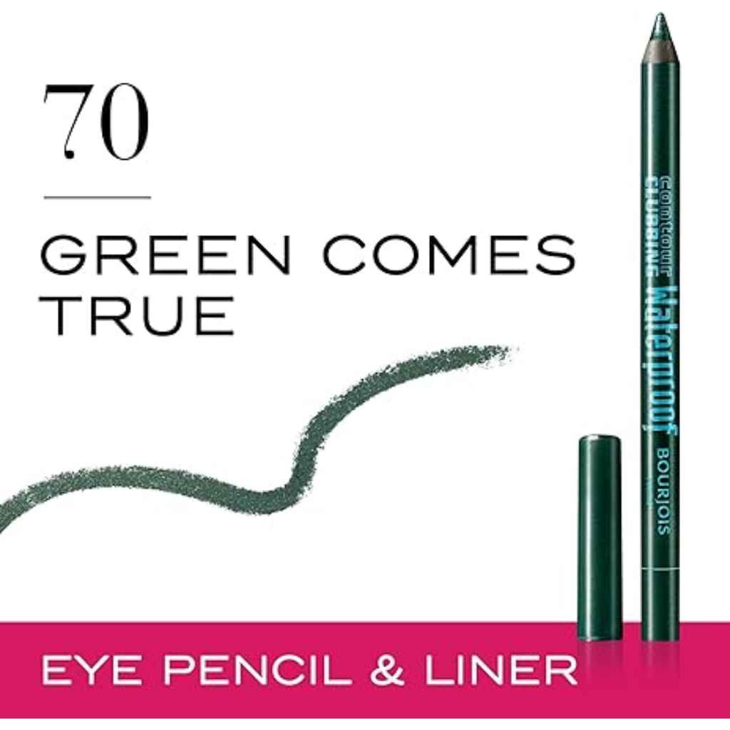 Bourjois, Contour Clubbing Waterproof 70 Green Comes True, Vibrant eyeliner