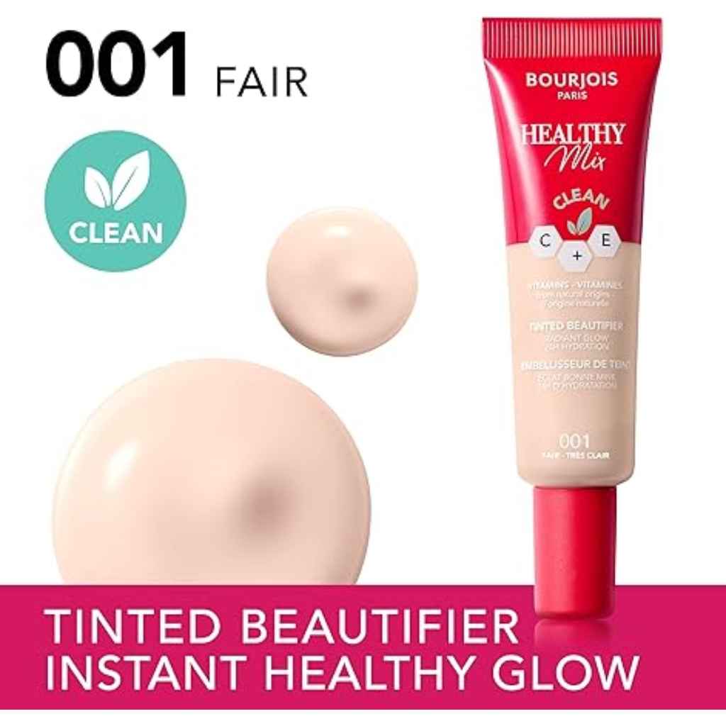 Bourjois, Healthy Mix Beautifier, Radiance boosting foundation in fair shade, 01 —