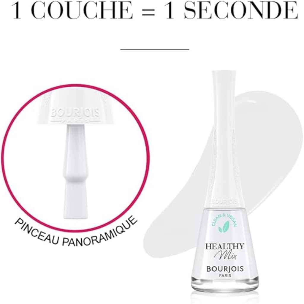 Bourjois, Healthy Mix Clean Nail Polish 100 Blanc'Hantement, Breathable nail polish with vibrant white shade