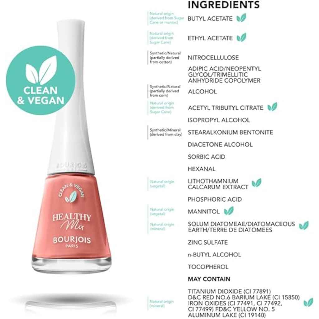 Bourjois Healthy Mix Clean Nail Polish- 150 Reine Des Beiges