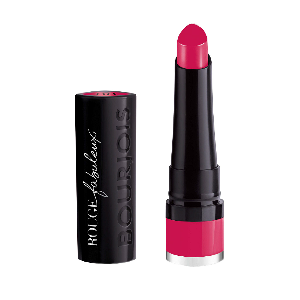 Bourjois, Rouge Fabuleux Lipstick 04 Jolie Pink, Long-lasting lipstick