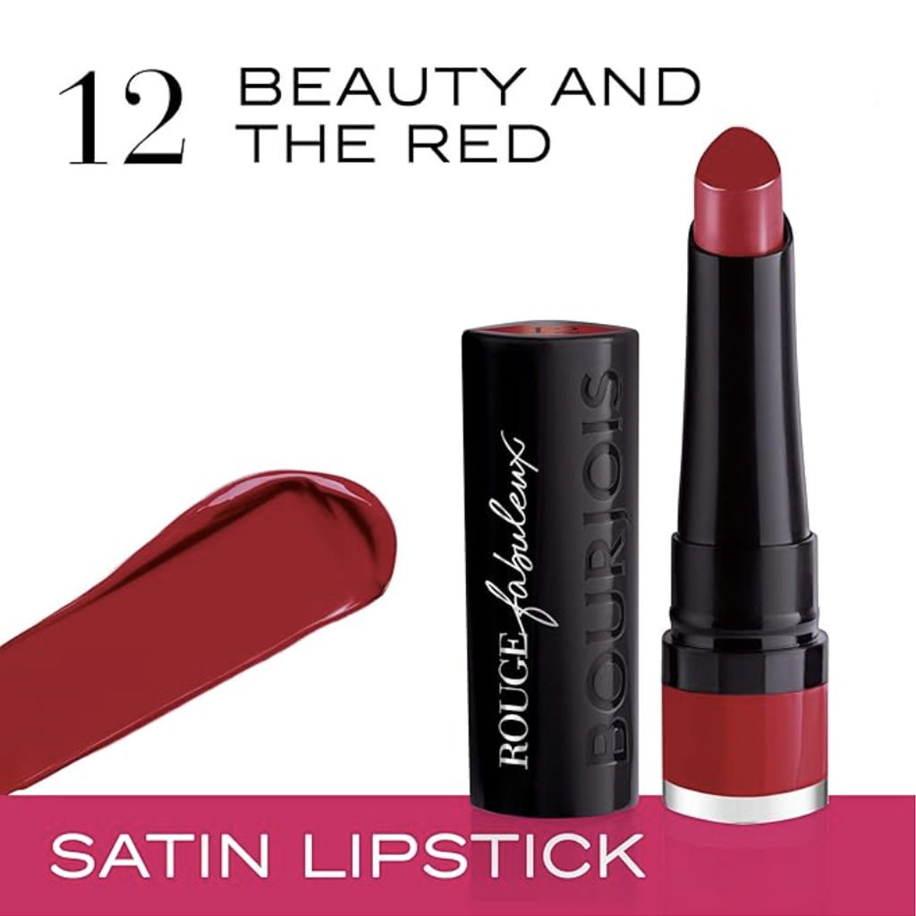 Bourjois, Rouge Fabuleux Lipstick, 12 Beauty & The Red