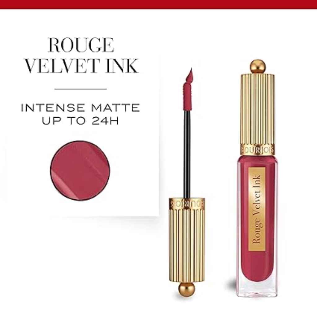 Bourjois, Rouge Velvet Ink Lipstick 15 Sweet Dar(K)Ling, Matte velvet finish long-lasting lipstick
