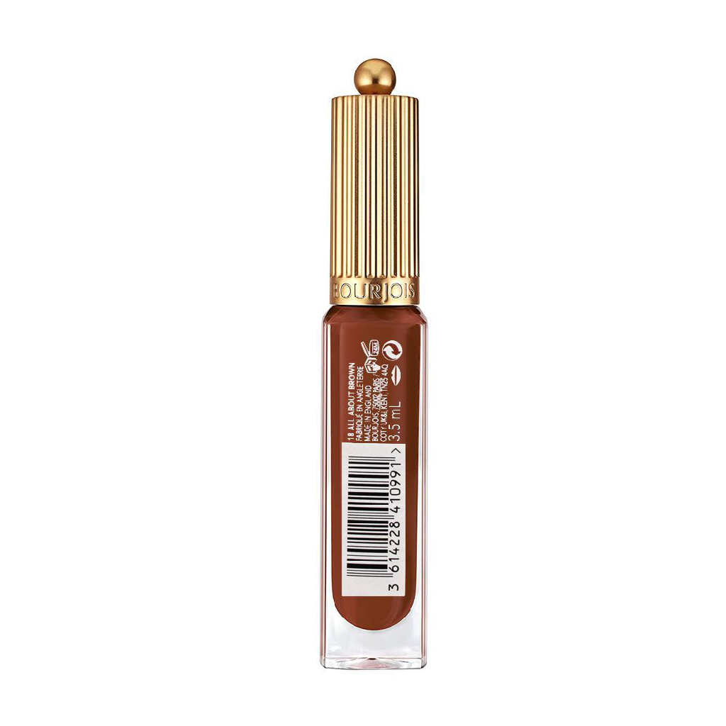 Bourjois, Rouge Velvet Ink Lipstick, Long-lasting velvet finish lip colour, 3.4g — inferred size typical lipstick size