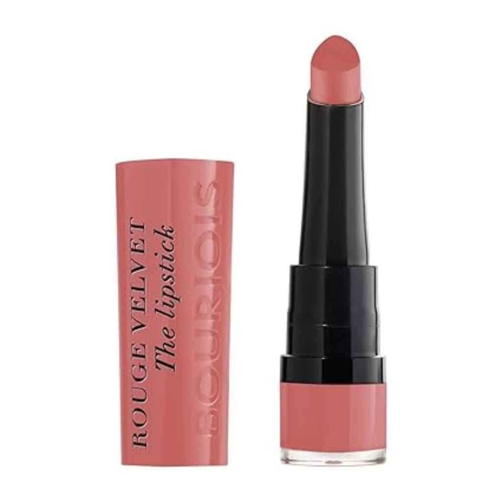 Bourjois, Rouge Velvet The Lipstick 02 Flaming Rose, Matte velvet finish lipstick, shade Flaming Rose