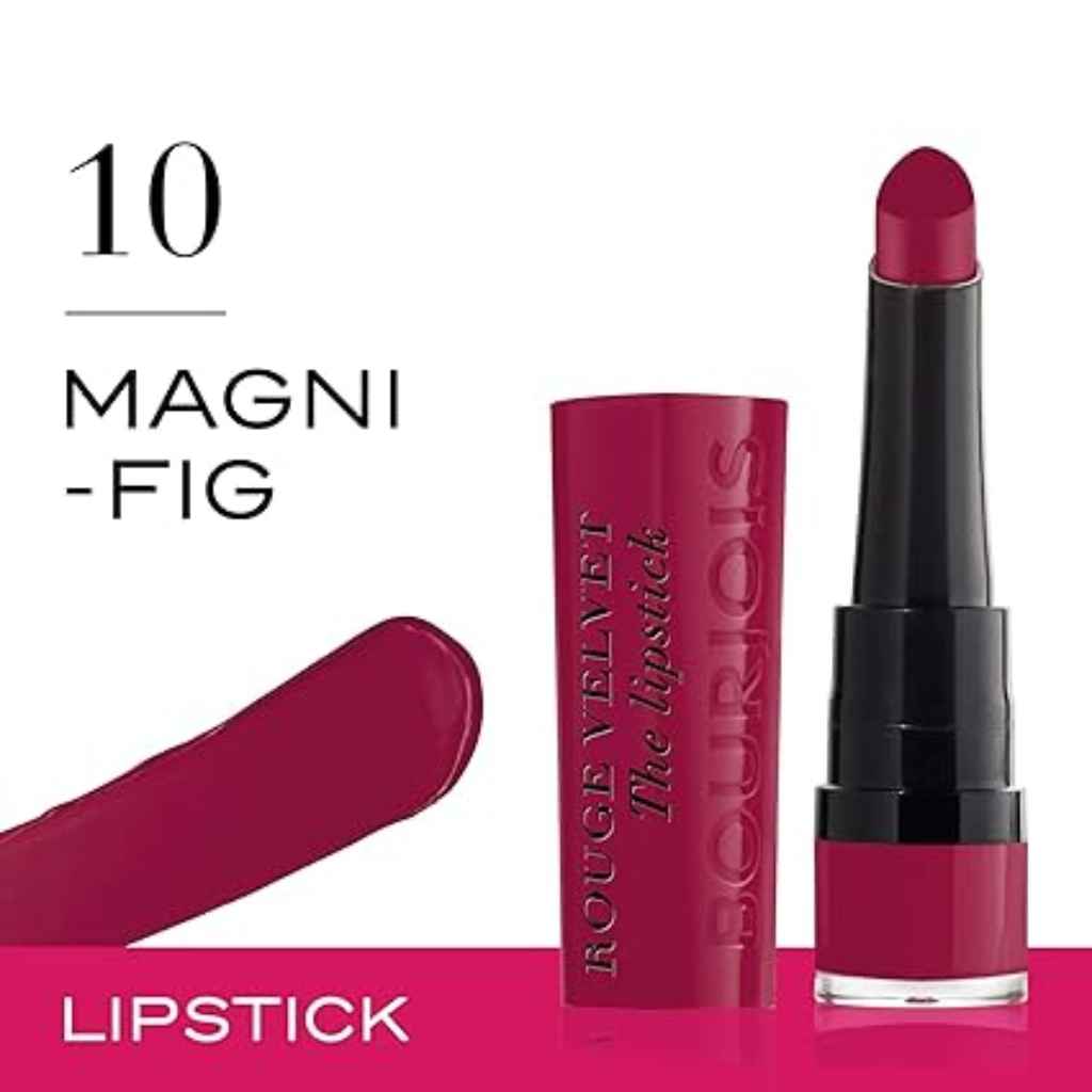 Bourjois, Rouge Velvet The Lipstick, Matte velvet finish lipstick in Magni Fic shade, 10