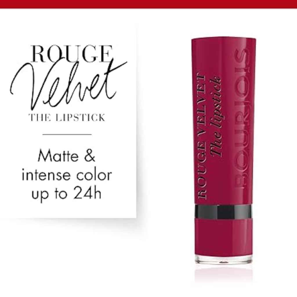 Bourjois, Rouge Velvet The Lipstick, Matte velvet finish lipstick in Magni Fic shade, 10