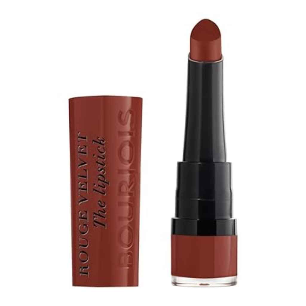 Bourjois, Rouge Velvet The Lipstick, Long-lasting velvet matte lip colour, 12 Brunette
