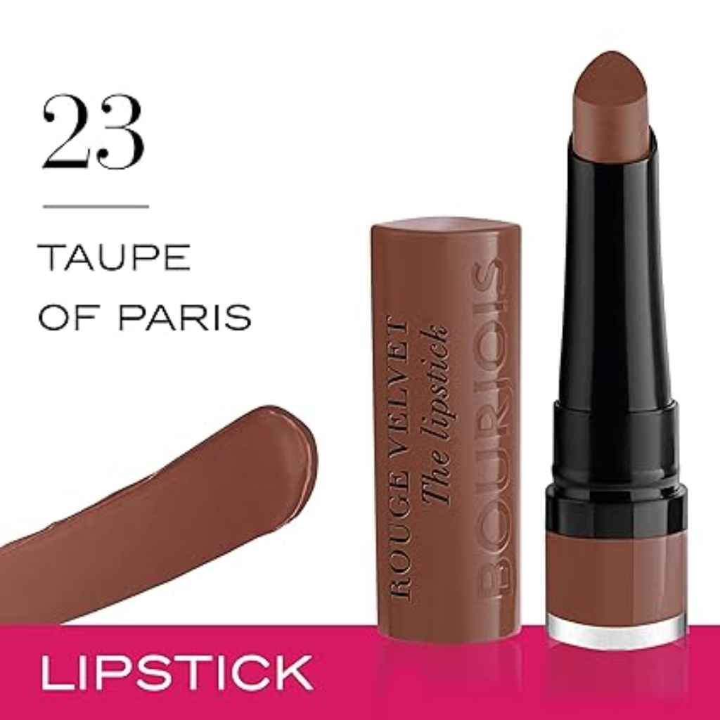 Bourjois, Rouge Velvet The Lipstick 23 Taupe Of Paris, Creamy matte lipstick with rich pigmentation