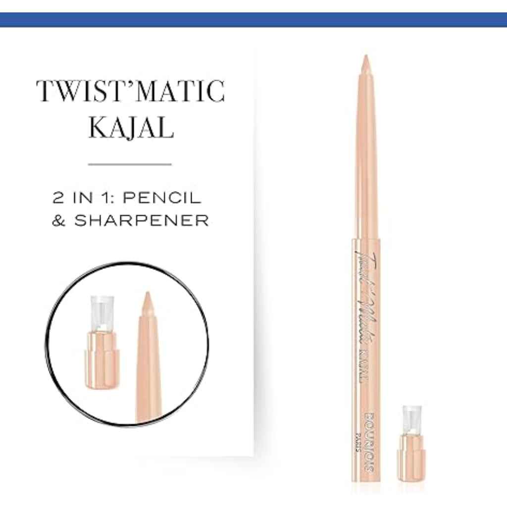 Bourjois, Twist'Matic Kajal 04 Beige Des Sables, Smooth beige kajal eyeliner pencil