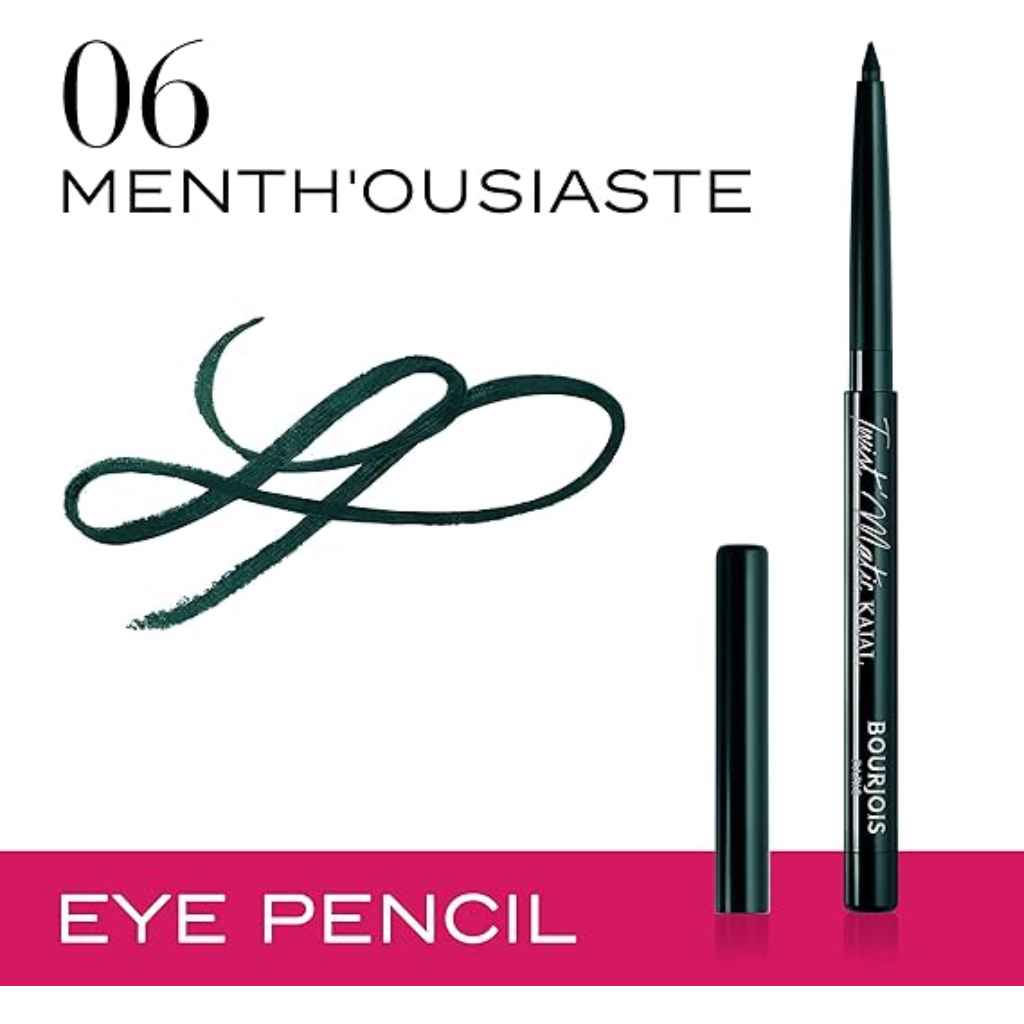 Bourjois, Twist'Matic Kajal 06 Menthousiaste, Long-lasting creamy kajal eyeliner, pencil form