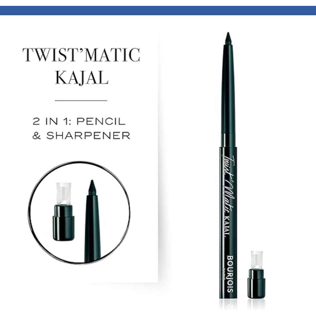 Bourjois, Twist'Matic Kajal 06 Menthousiaste, Long-lasting creamy kajal eyeliner, pencil form