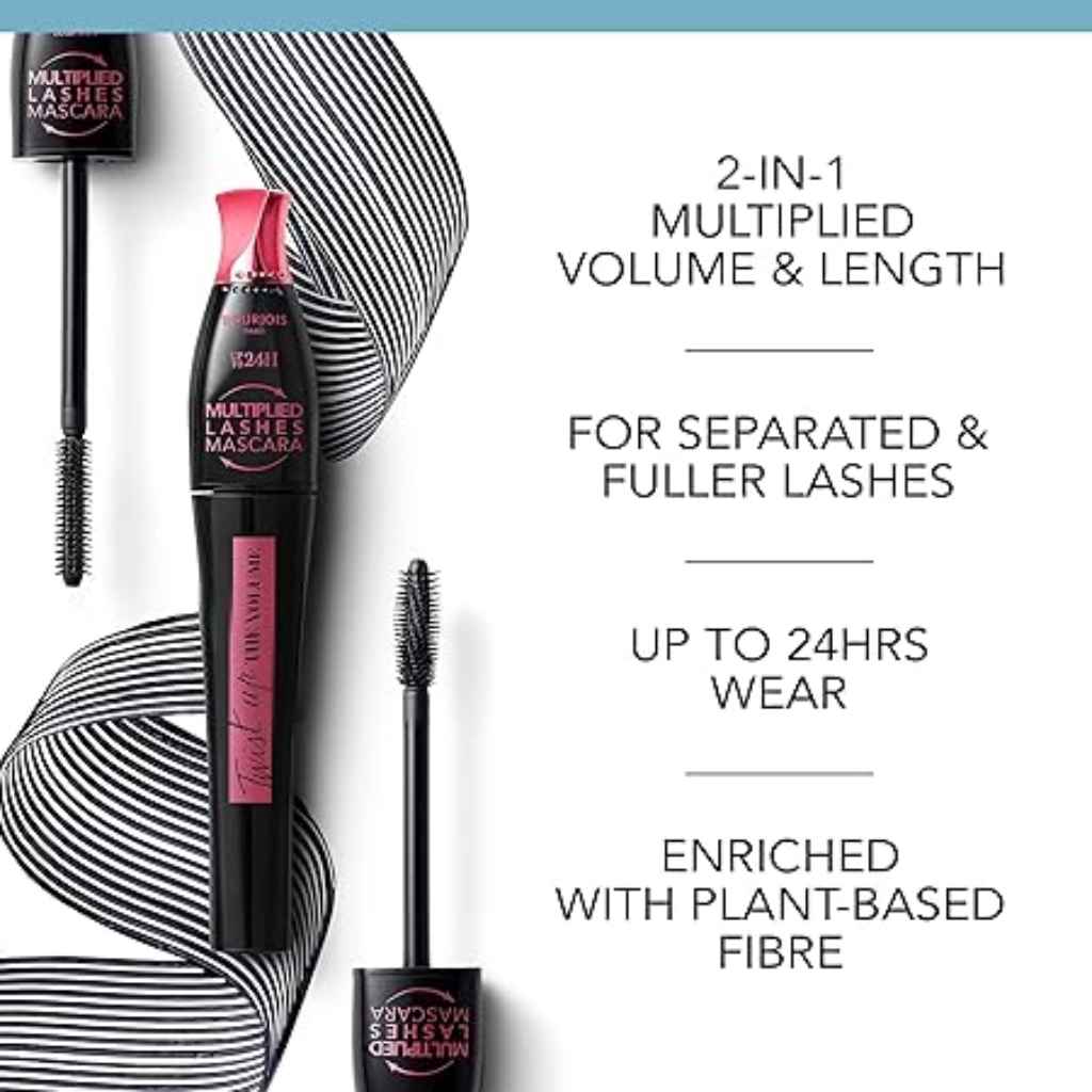 Bourjois, Twist Up The Volume 24Hr Mascara 23 Black, Volumizing mascara with 24-hour wear