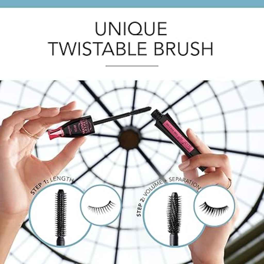 Bourjois, Twist Up The Volume 24Hr Mascara 23 Black, Volumizing mascara with 24-hour wear