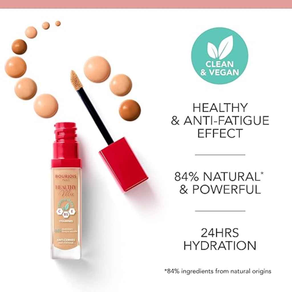 Bourjois, Healthy Mix Clean Concealer 52.5 Vanilla, Lightweight concealer for natural skin coverage